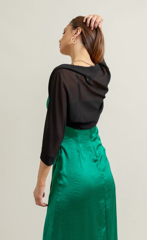 3/4 Sleeve Bolero Black