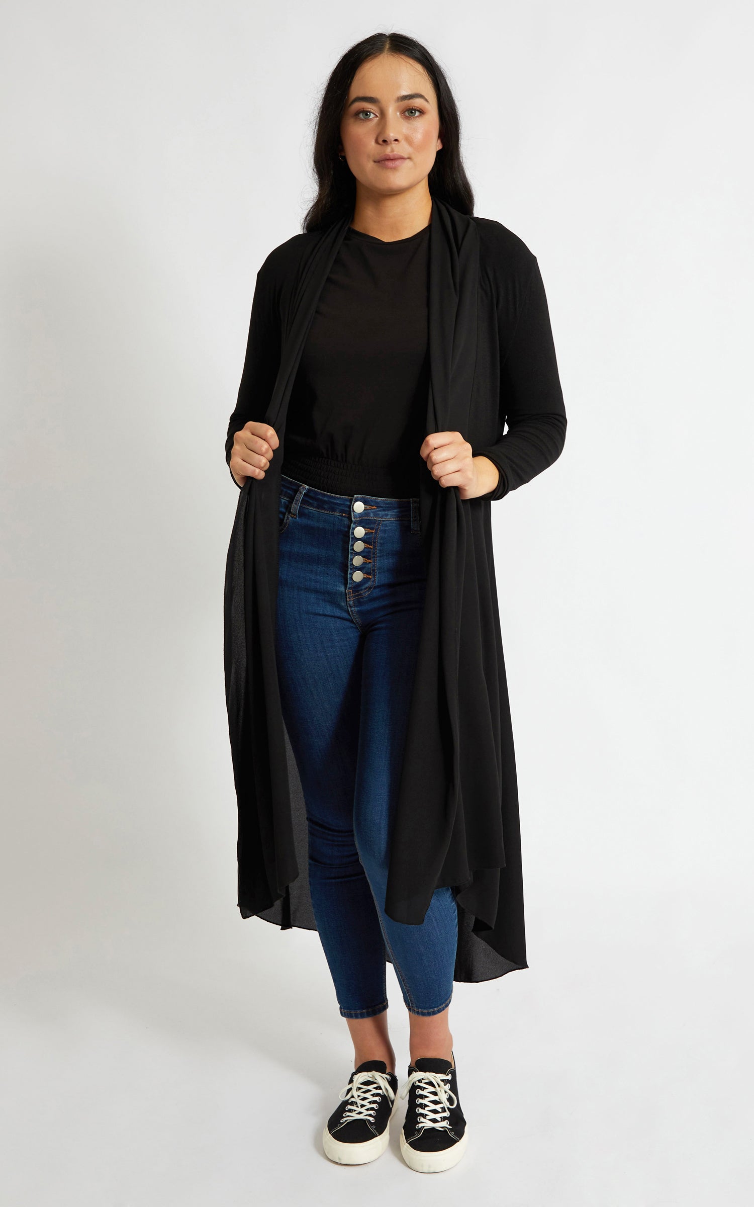 long chiffon jacket