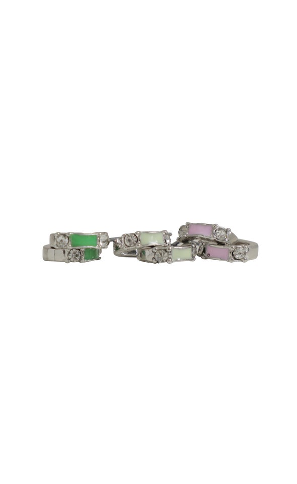 3PK Pastel Sleepers Silver