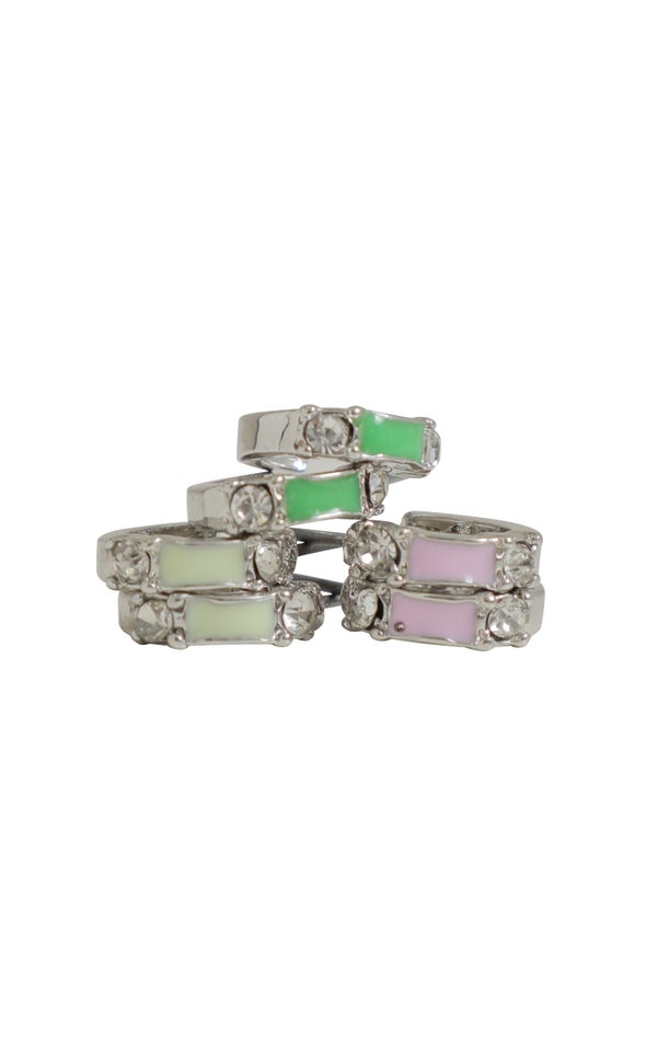 3PK Pastel Sleepers Silver