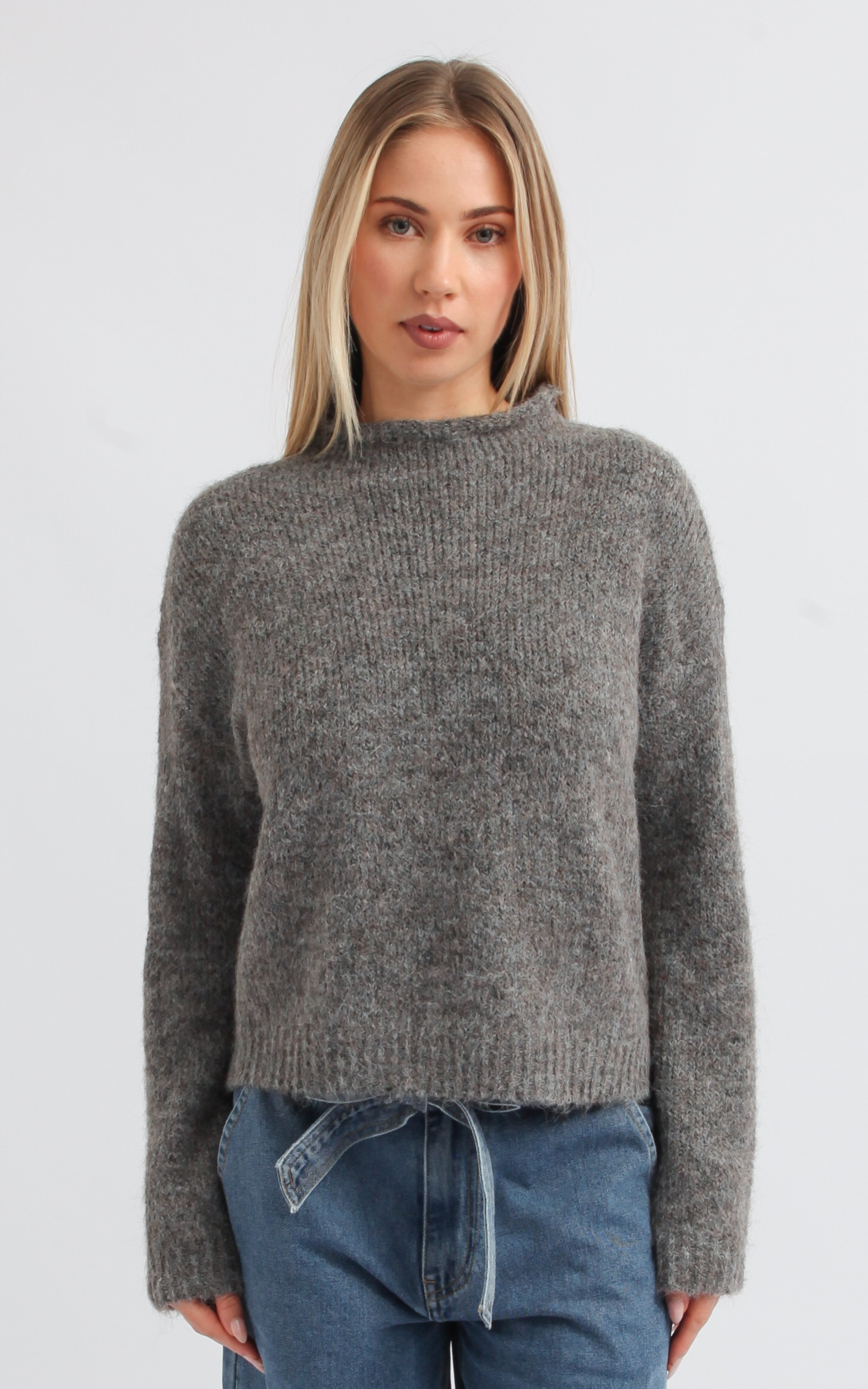 【R♡】THE TOÉ　Richmond angora sweater Shop our Angora Look Roll Neck Sweater in Mocha | Pagani