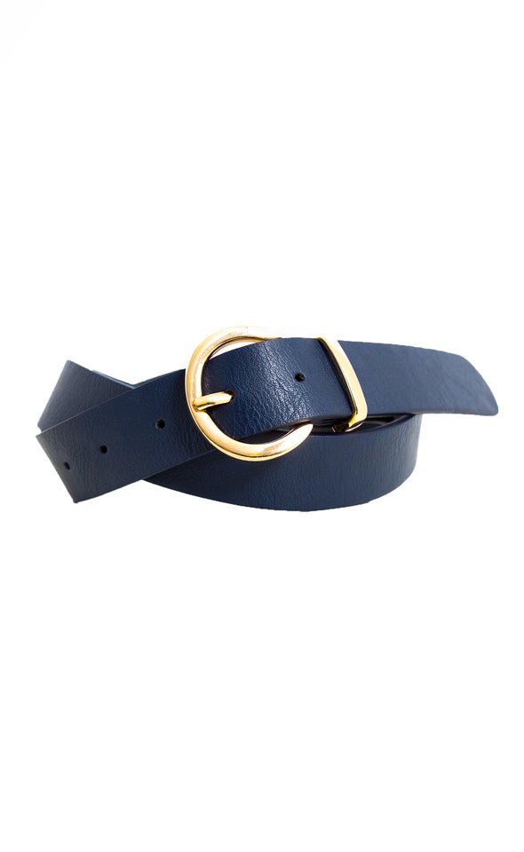 Basic Jean Belt Gold/navy
