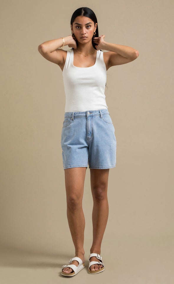 Basic Rib Tank White