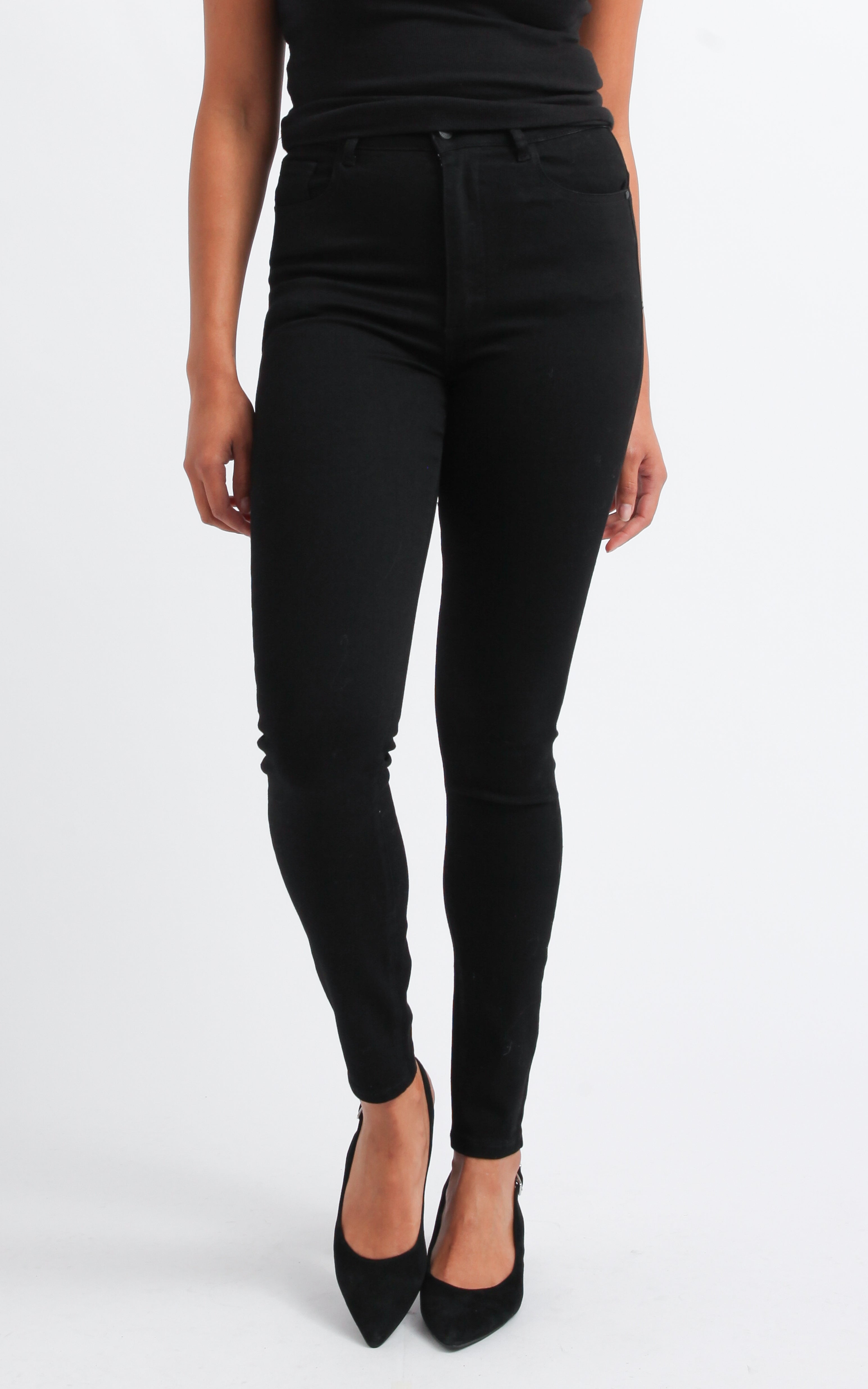 Shop our Matte Coated Skinny Jean in Black | Pagani