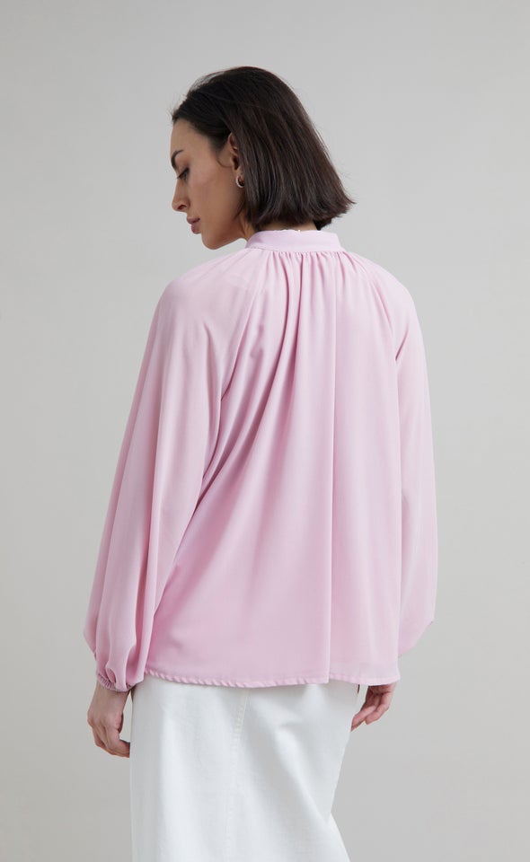 Blouson Sleeve Shirt Lilac