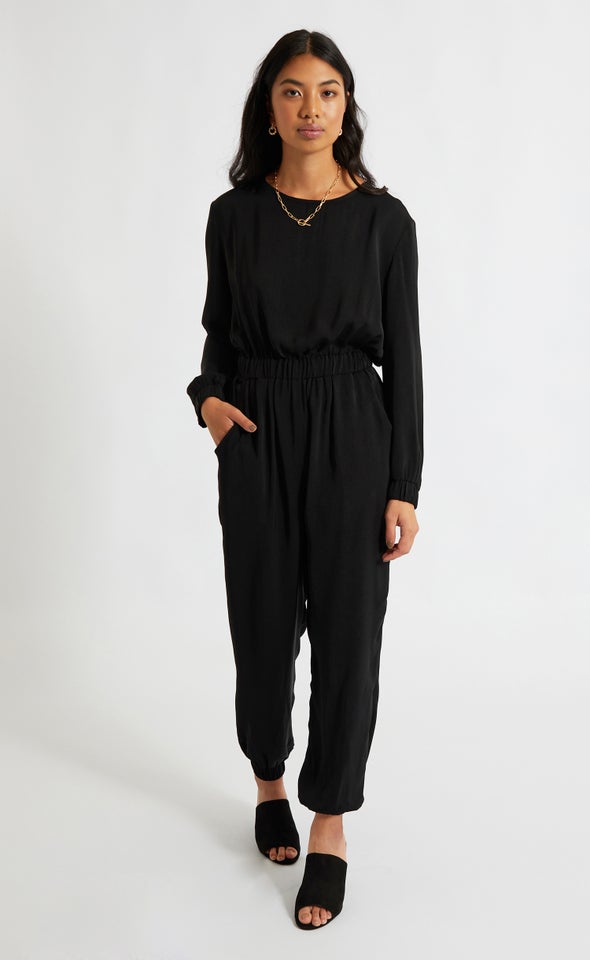 Boat Neck LS Jumpsuit Pagani