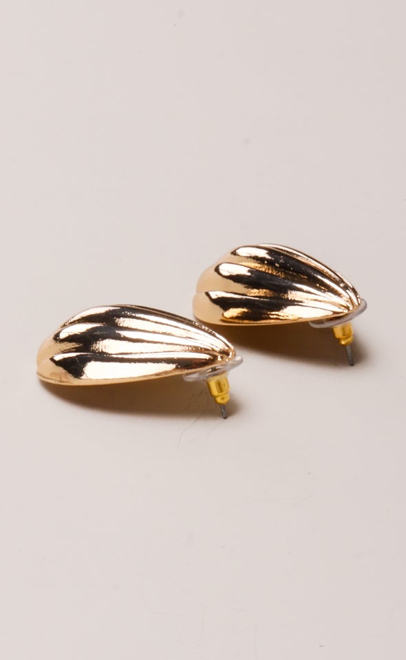 Brooch Earrings Gold