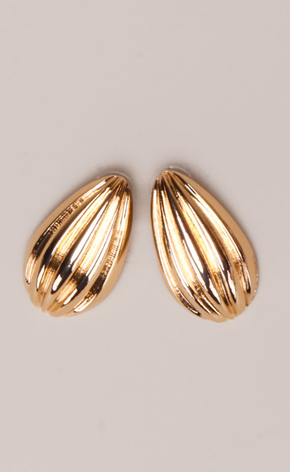 Brooch Earrings Gold