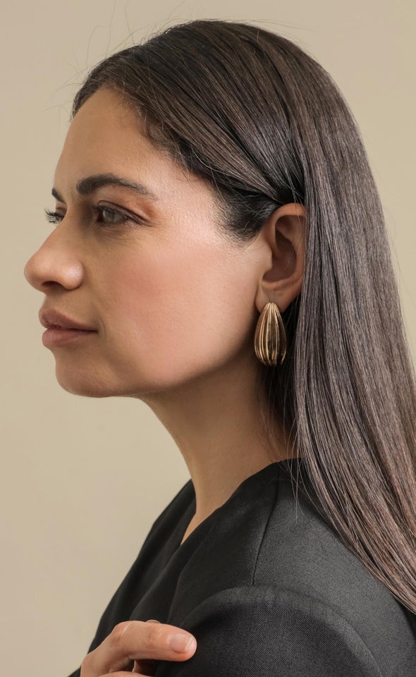 Brooch Earrings Gold