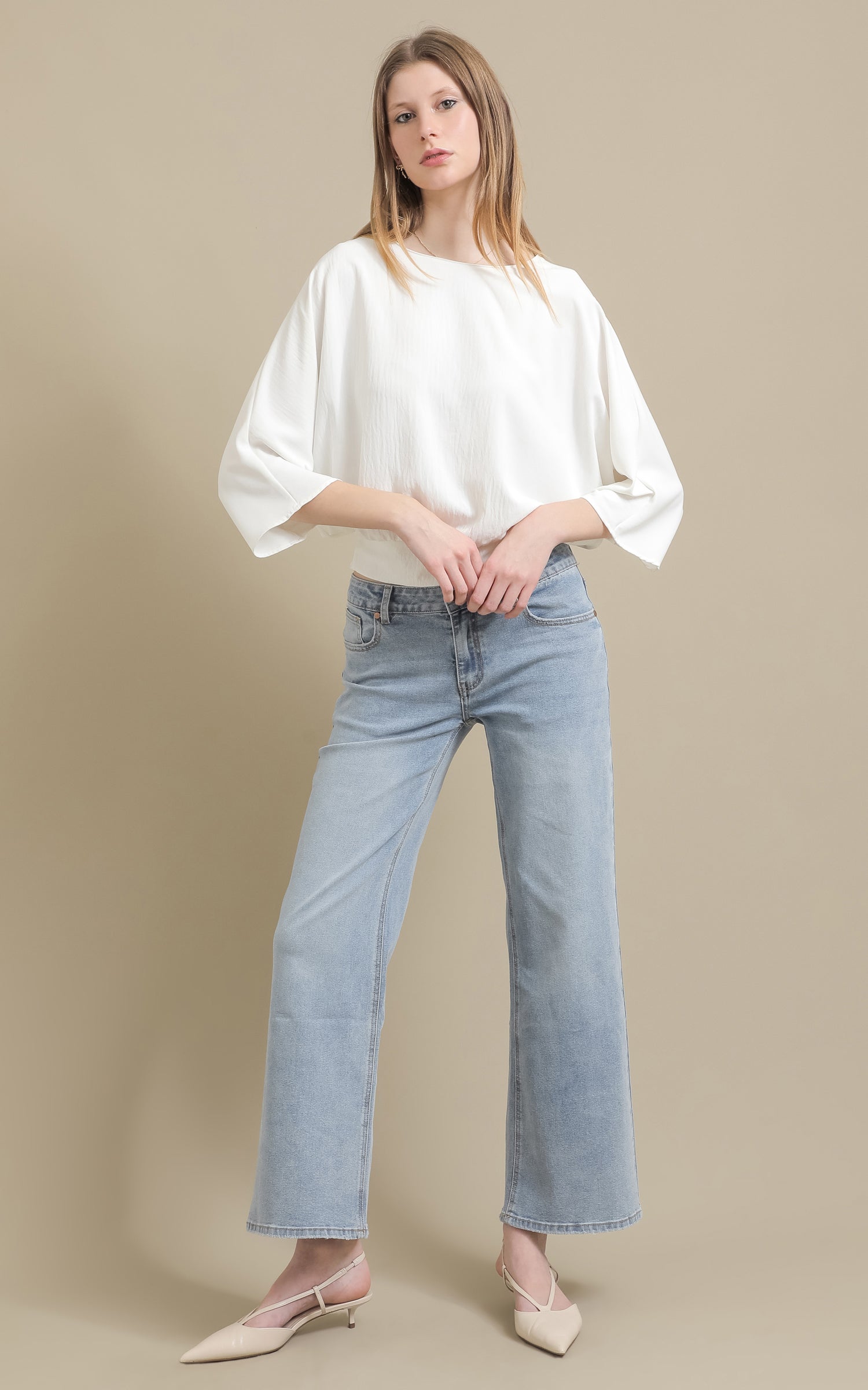 Shop our CDC Batwing Top in Cream | Pagani