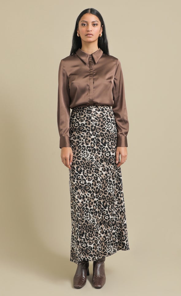 CDC Bias Maxi Skirt Animal Print