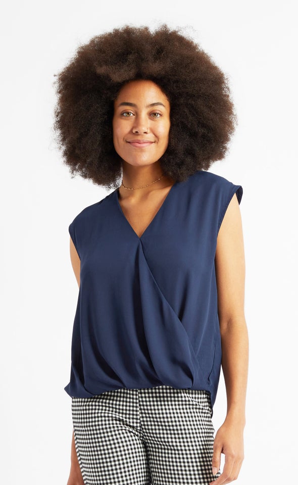 CDC Cross Front Top Navy