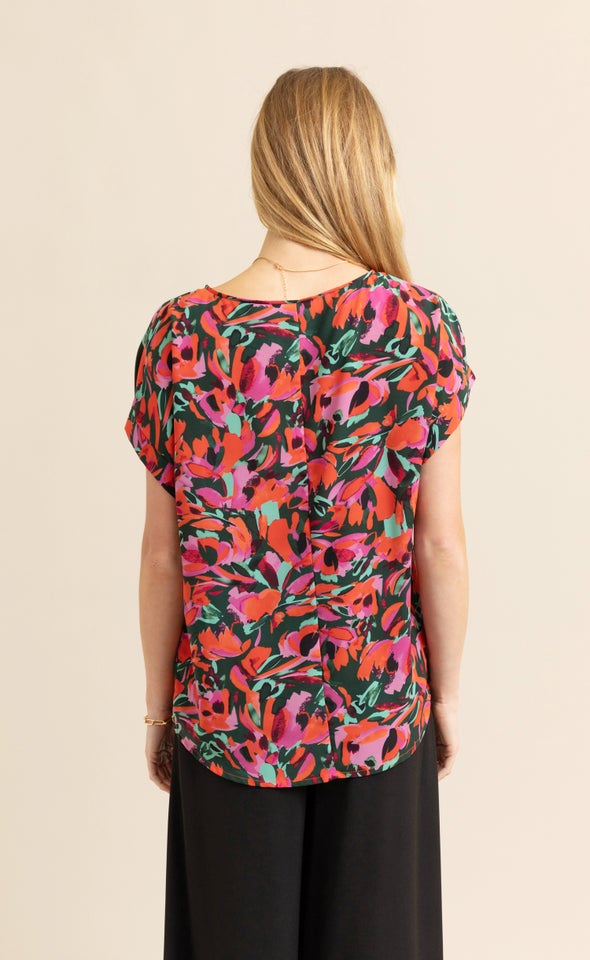 CDC Cuff Detail Tee Multi/abstract