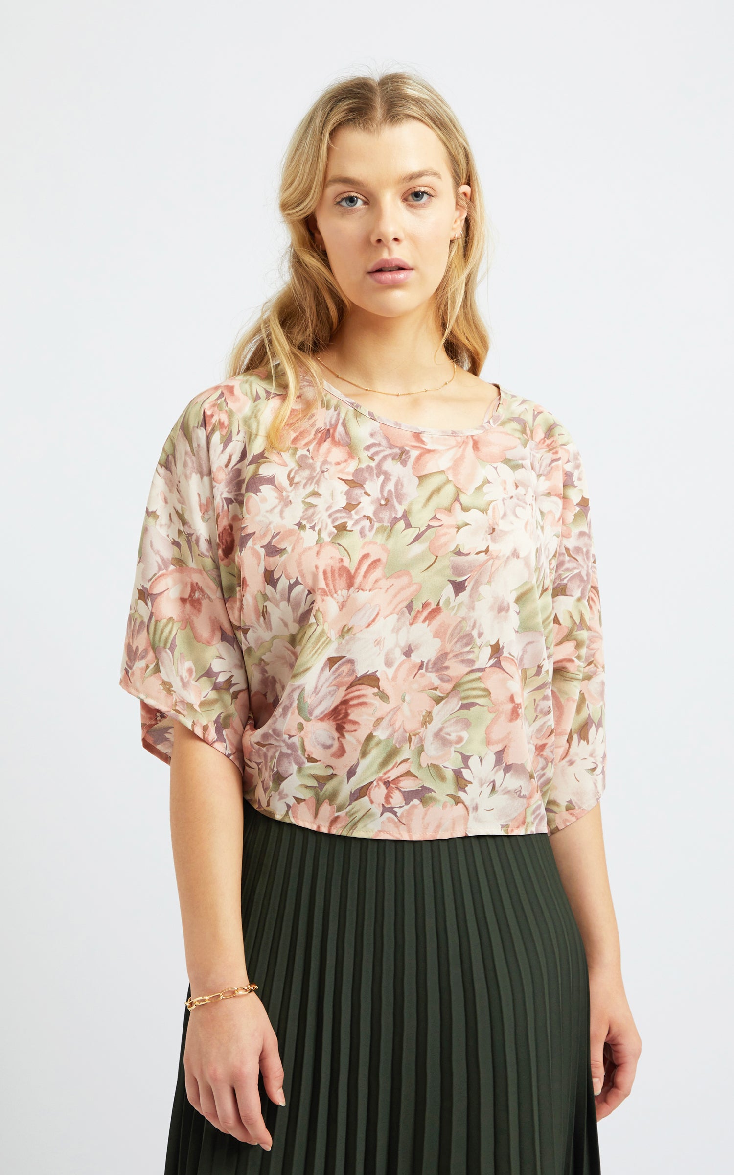 CDC Floral Batwing Top Pagani