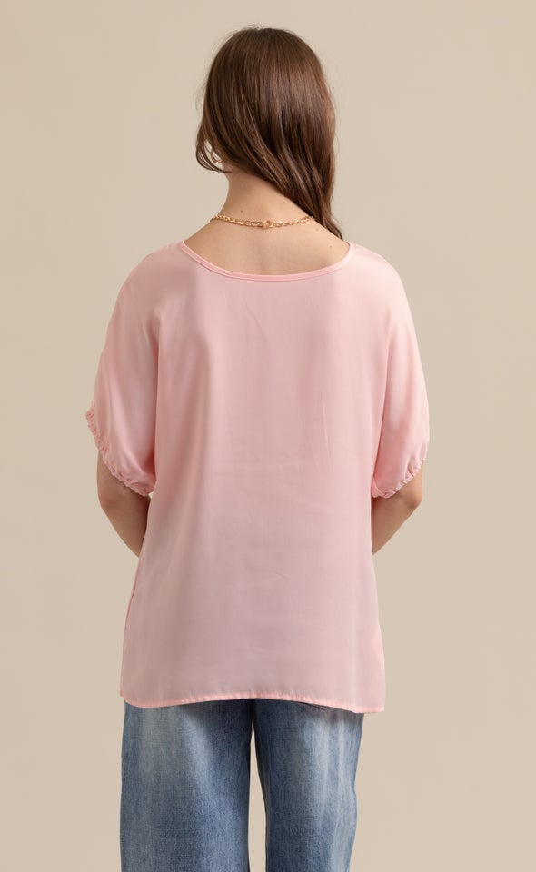 CDC Gather Sleeve T-Shirt Blush