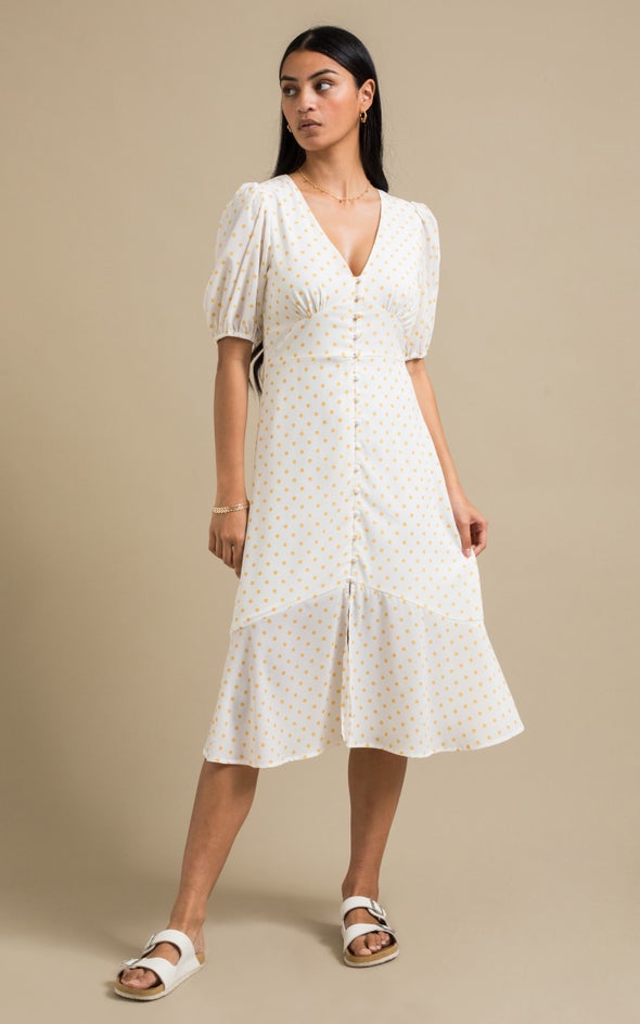 Polka Dot Dress Is It Ok To Wear White To A Wedding Anaya With