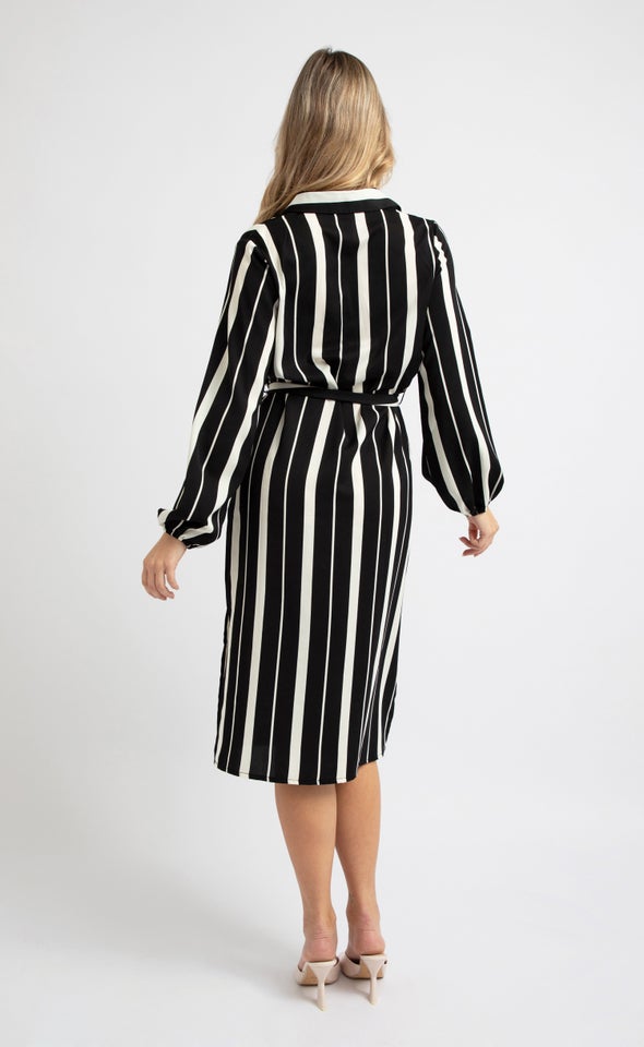 CDC Striped Midi Shirt Dress | Pagani
