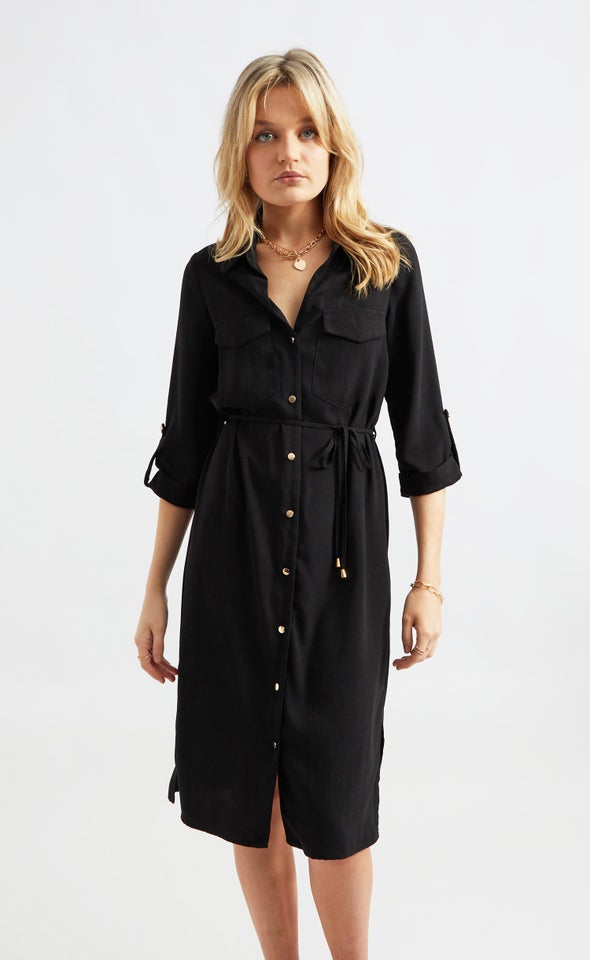 CDC Utility Midi Shirt Dress Pagani