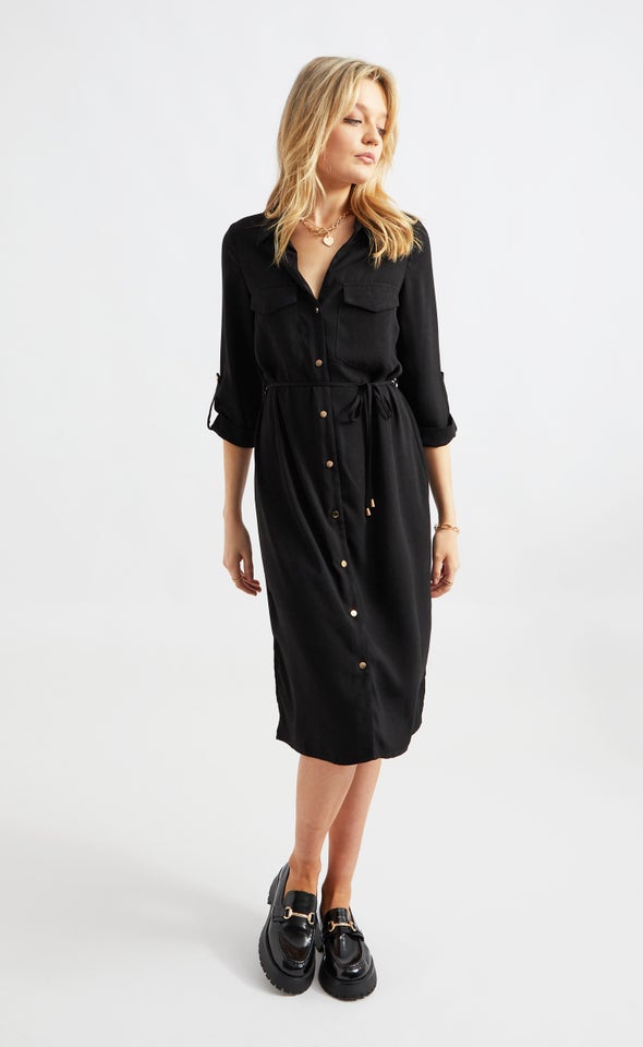 CDC Utility Midi Shirt Dress Pagani