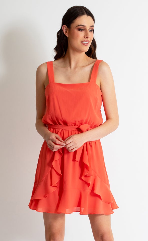 CDC Wide Strap Ruffle Dress Pagani