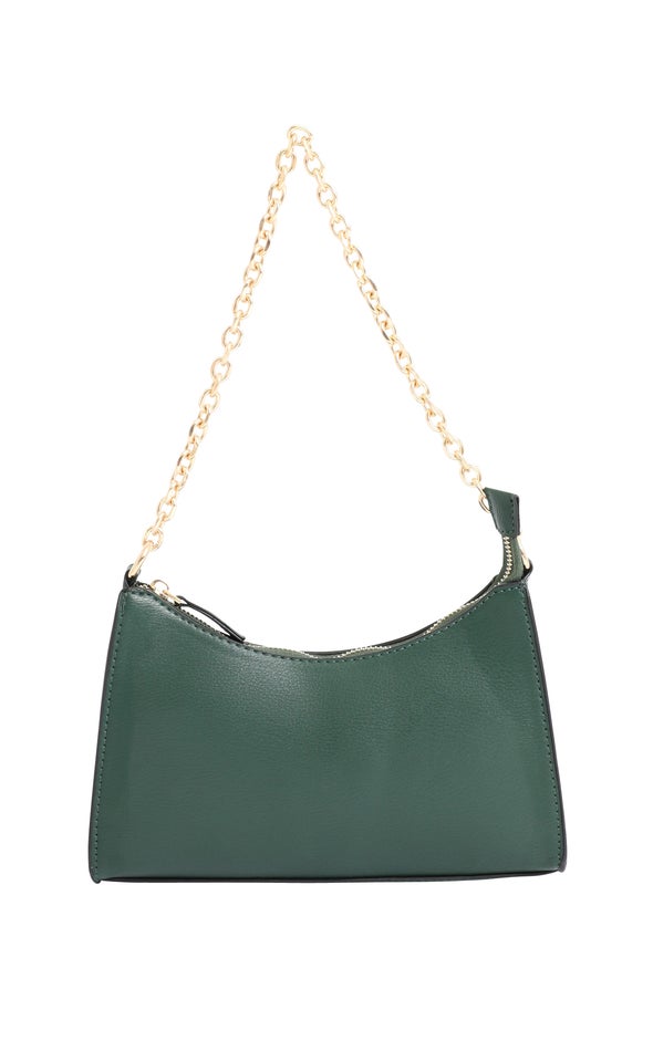Chain Detail Handbag Emerald