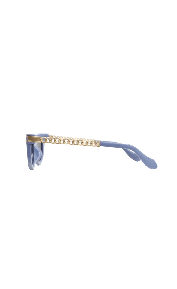 Chain Metal Sunglasses Blue