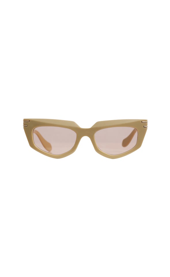 Chain Metal Sunglasses Camel