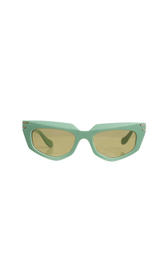 Chain Metal Sunglasses Green