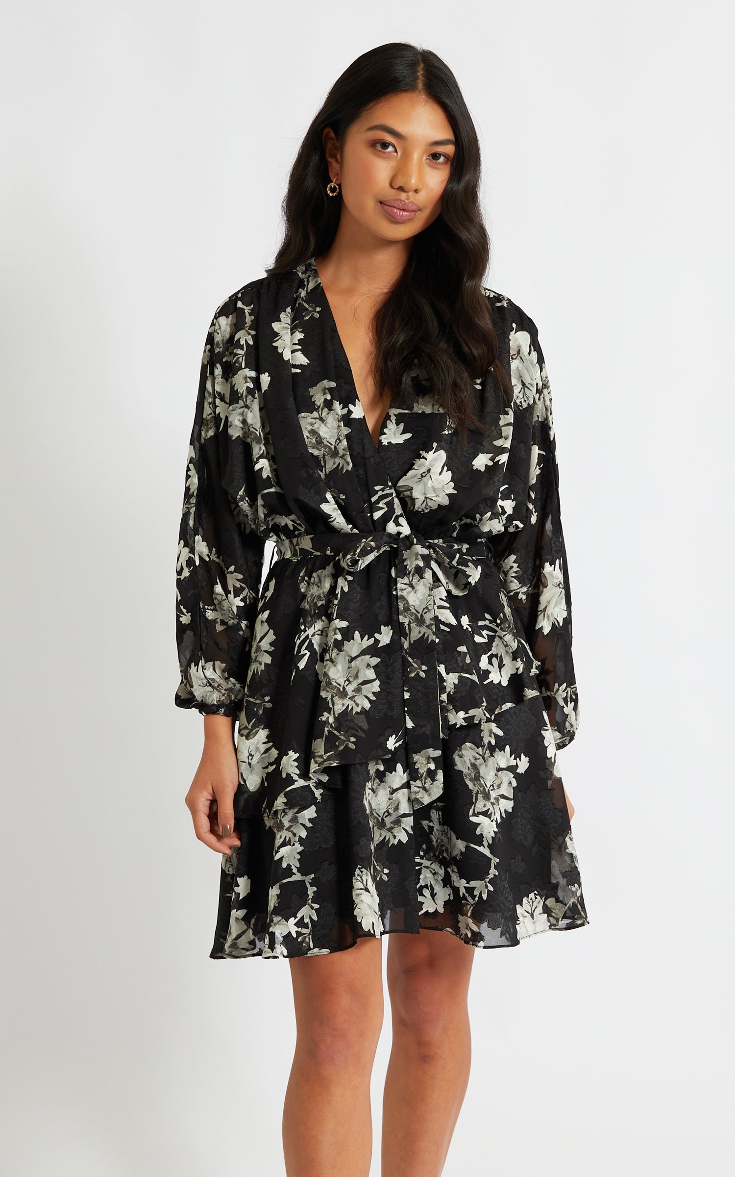 batwing wrap dress