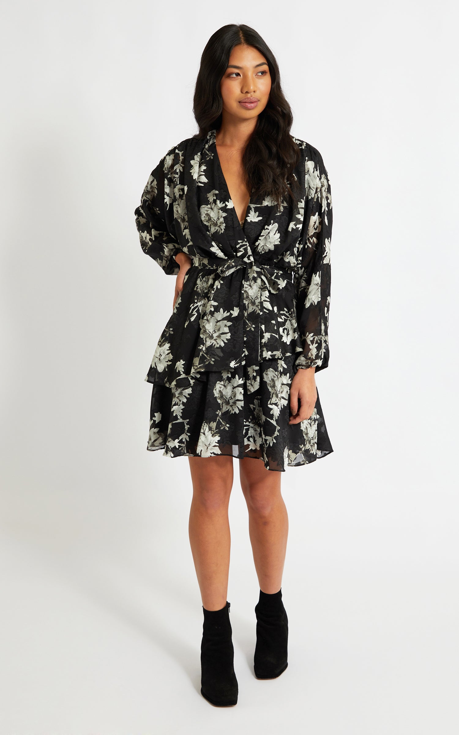 batwing wrap dress