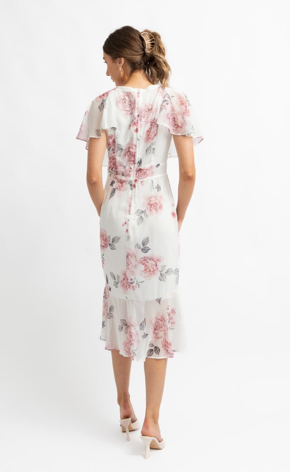 cream chiffon cape