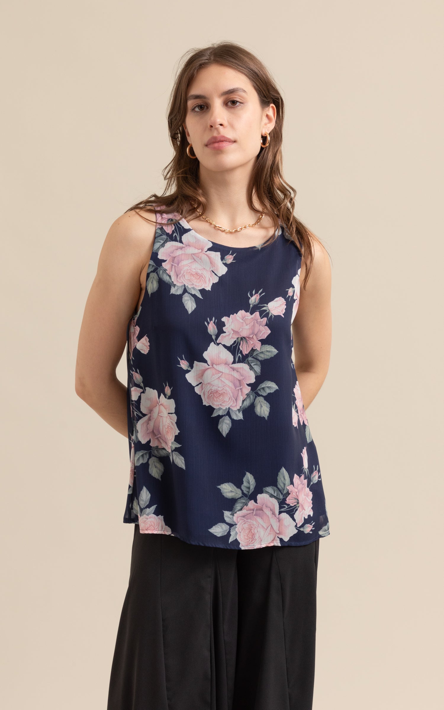 chiffon shell top