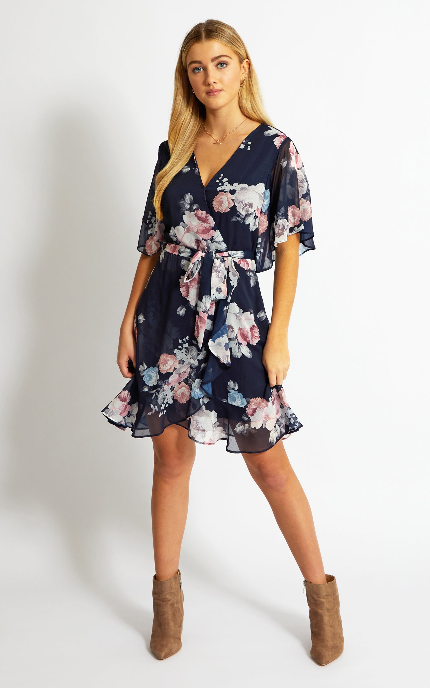 tie wrap dress
