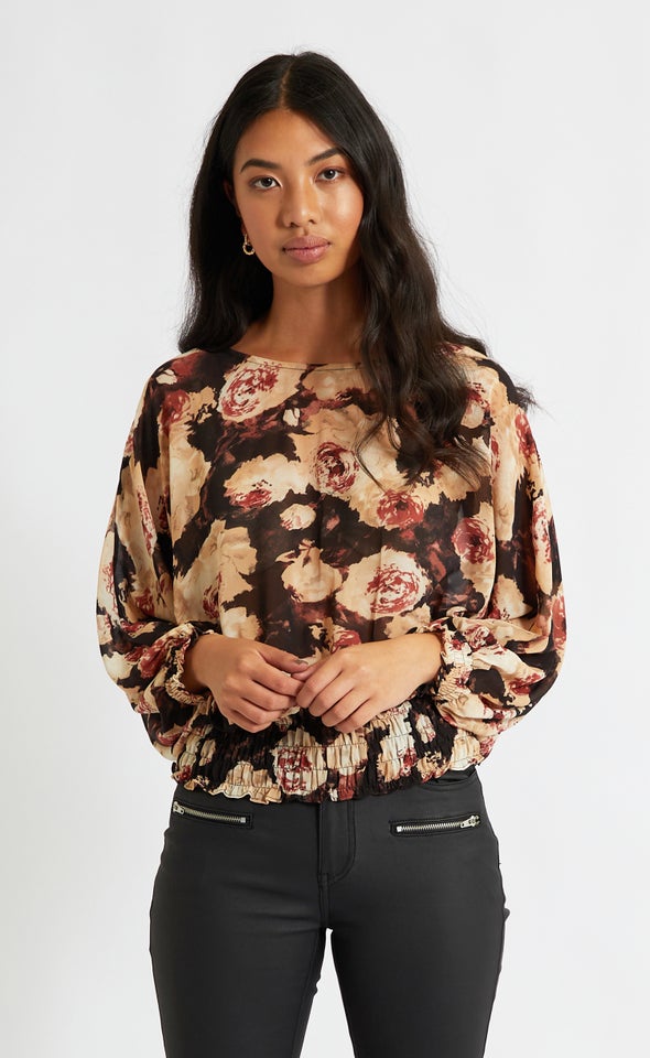 shirred chiffon