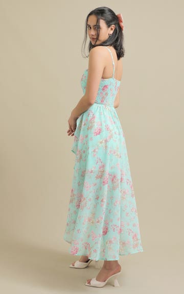 sachin and babi light blue dress Column Off Shoulder Backless Fishtail Chapel Lace Chiffon Wedding Dres