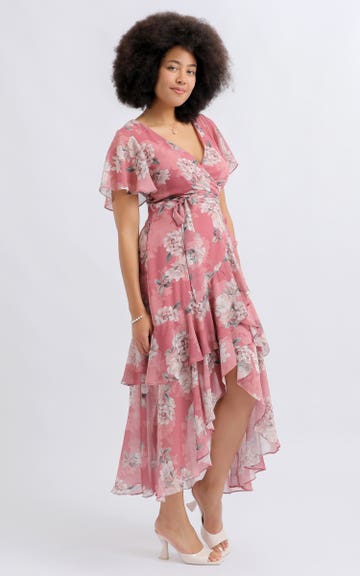sachin and babi light blue dress Shop our Chiffon Tier Ruffle Wrap Maxi in Rose/floral