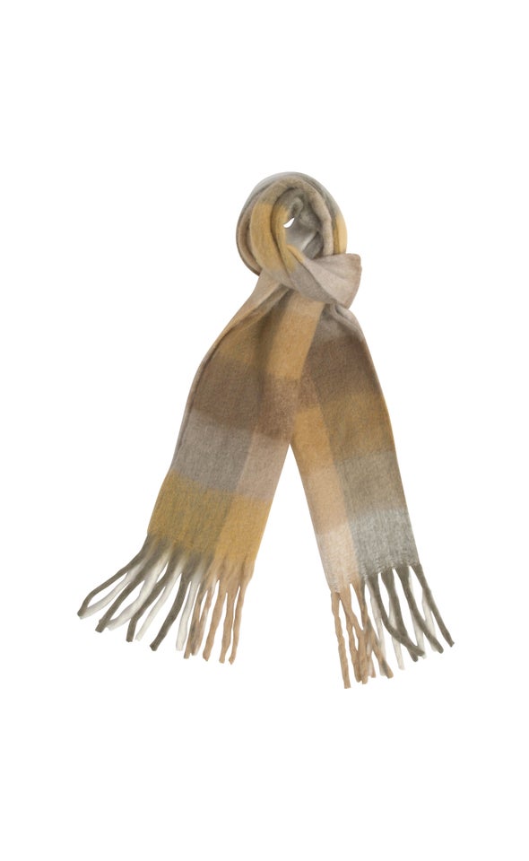 Chuky Check Scarf Brown/beige