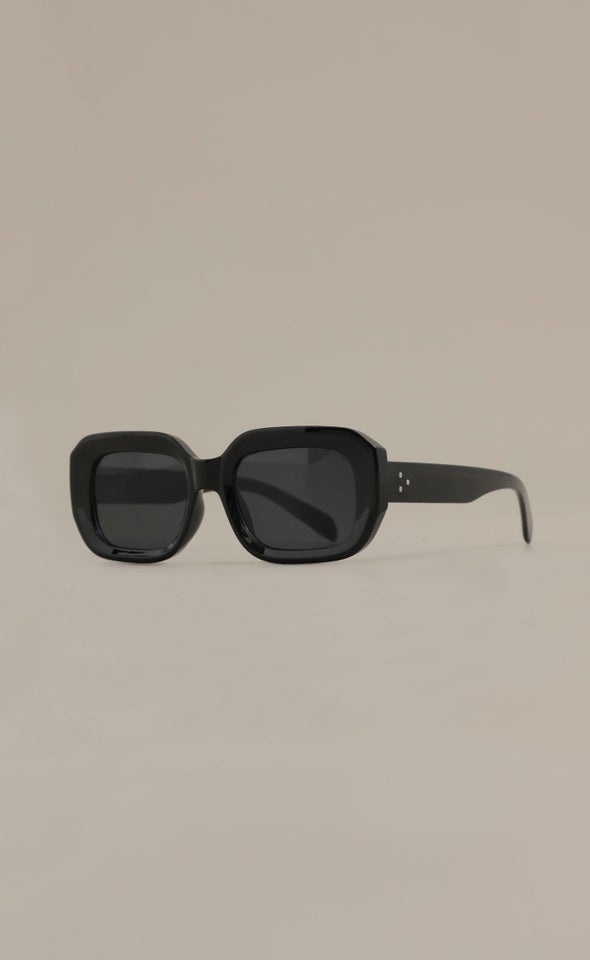 Chunky Frame Sunglasses Black