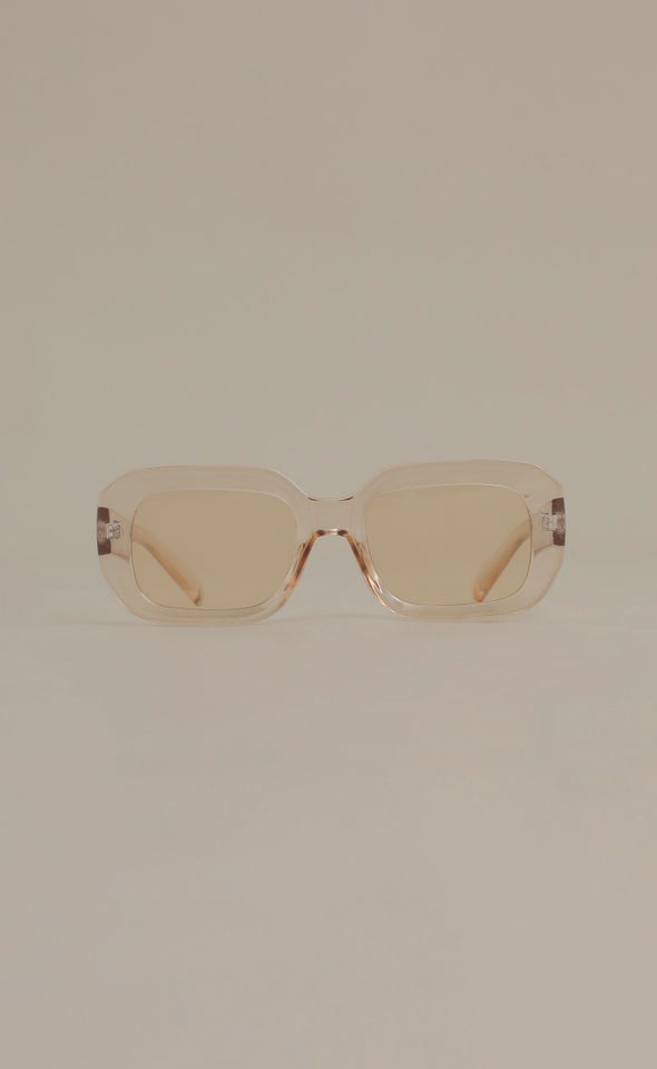 Chunky Frame Sunglasses Blush