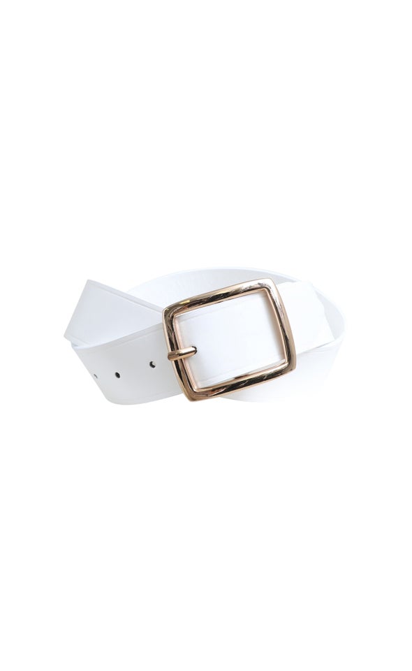 Chunky Jean Belt Gold/white
