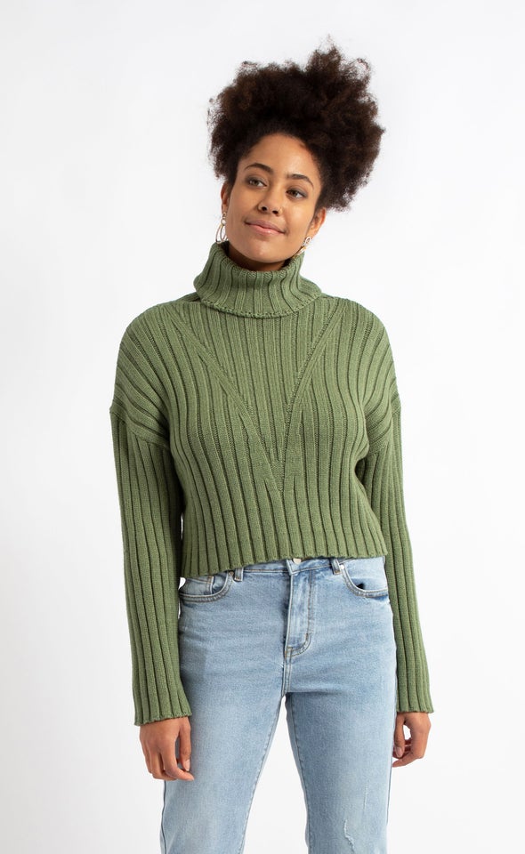 Chunky Rib Wide Sleeve Sweater