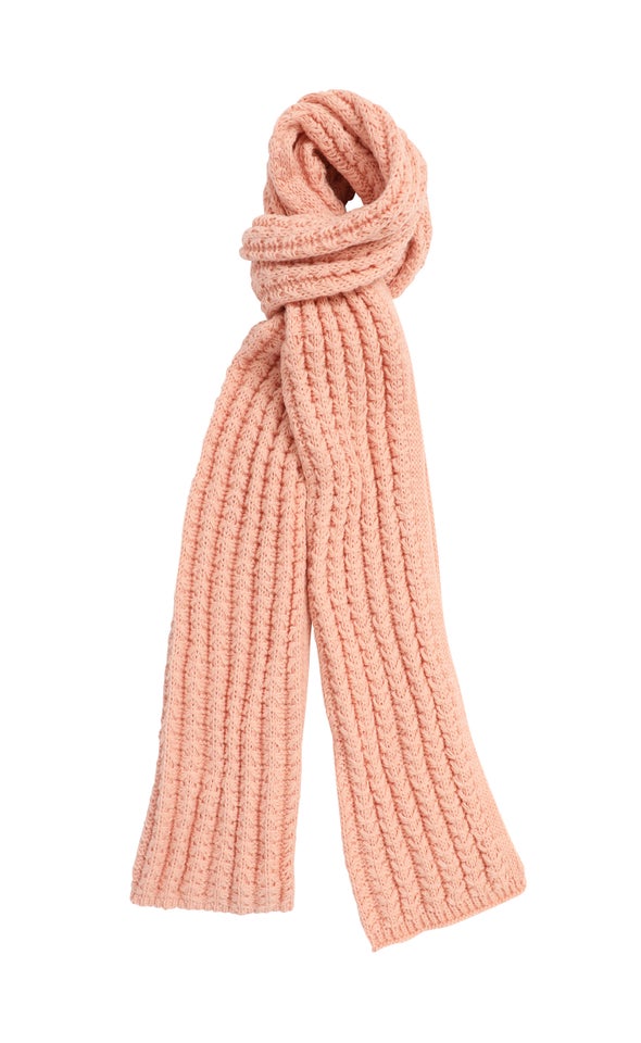 Chunky Winter Scarf Blush