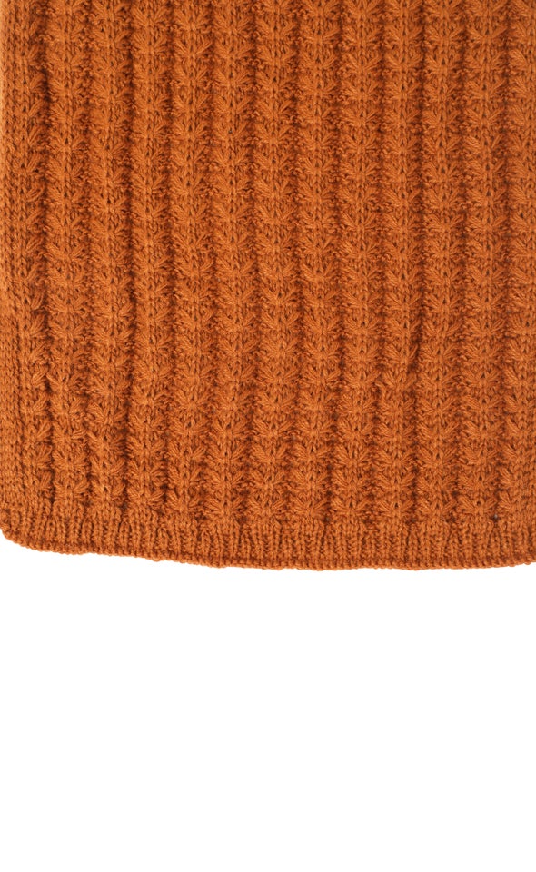 Chunky Winter Scarf Terracotta