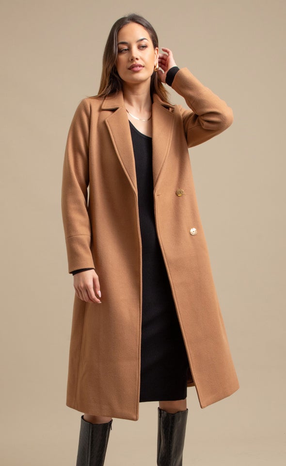 Clip Belt Coat Sienna