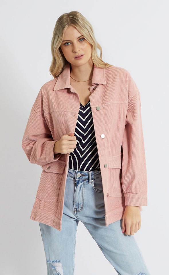 corduroy shacket outfit