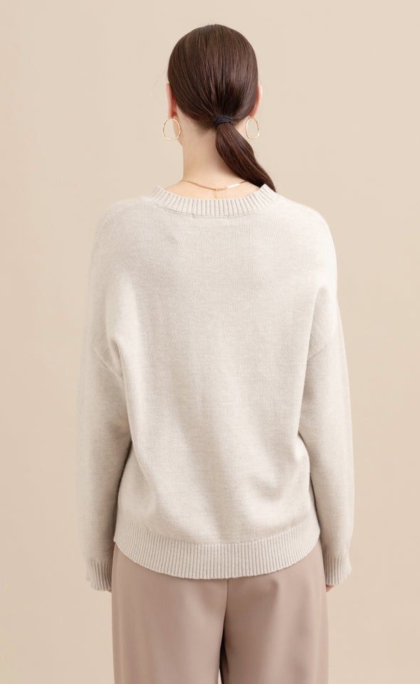 Crew Neck Sweater Natural