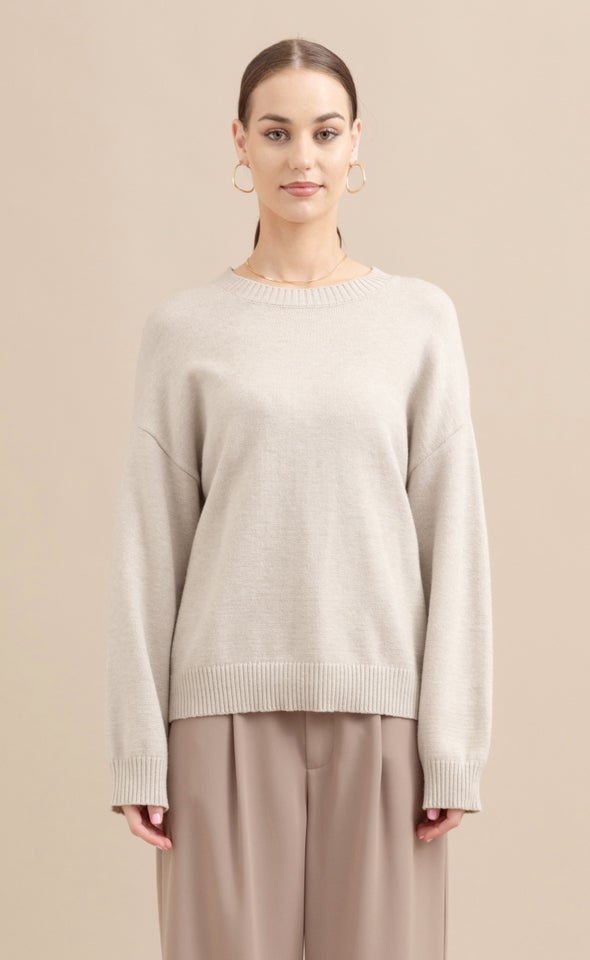 Crew Neck Sweater Natural