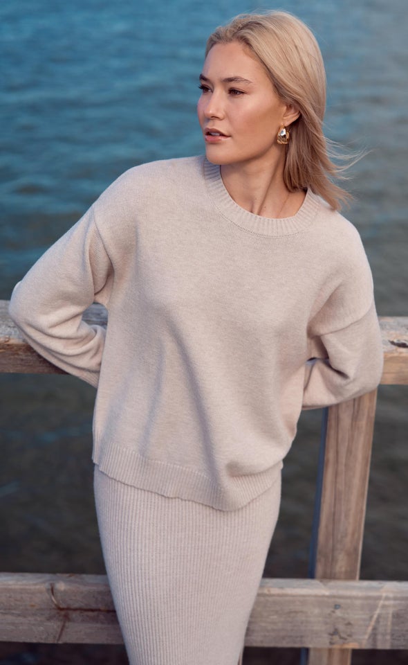 Crew Neck Sweater Natural