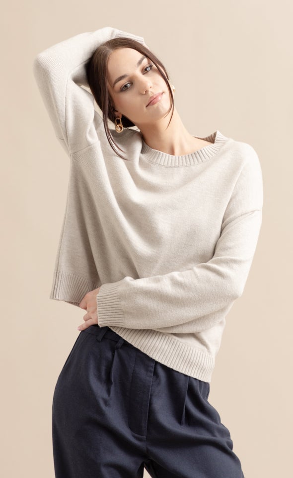 Crew Neck Sweater Natural