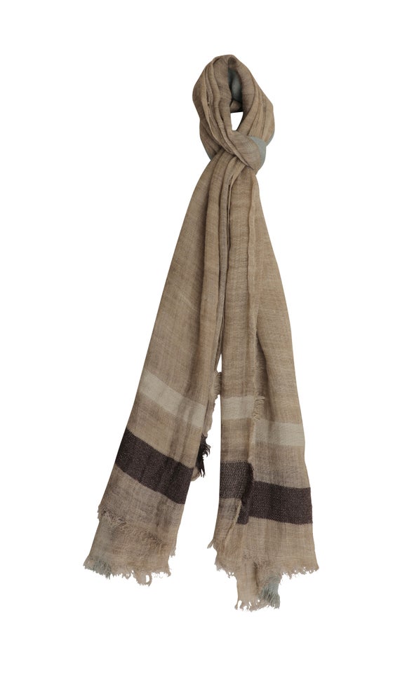Criss Cross Scarf Beige